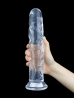 nagy tapadókorongos L crystal dildó